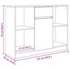 vidaXL Dressoir lade 101x35x76 cm spaanplaat artisanaal eikenkleurig