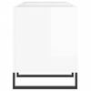 vidaXL Platenkast 121x38x48 cm bewerkt hout hoogglans wit