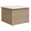 vidaXL 8-delige Loungeset met kussens poly rattan beige