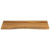 vidaXL Tafelblad met natuurlijke rand 120x60x2,5 cm massief mangohout