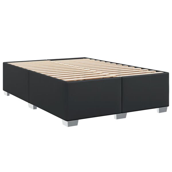 vidaXL Bedframe kunstleer zwart 140x200 cm