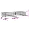 vidaXL Hondenkennel 8 panelen 100x50 cm gepoedercoat staal zwart