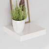 vidaXL Wandschap zwevend 23x23,5x3,8 cm MDF hoogglans wit
