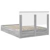 vidaXL Opslag bed met lade Grijs Sonoma 140 x 200 cm Bewerkt hout
