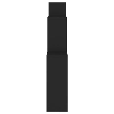 vidaXL Wandschap kubus 80x15x78,5 cm spaanplaat zwart