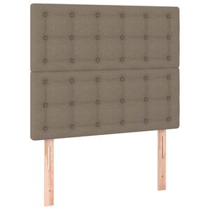 vidaXL Hoofdbord taupe 80x5x118/128 cm Stof
