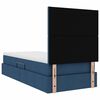 vidaXL Opbergbed met LED met matras Blauw 100 x 200 cm Polyester