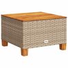 vidaXL 9-delige Loungeset met kussens poly rattan beige