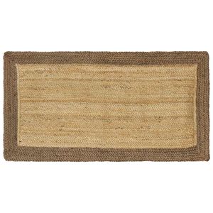 vidaXL Vloerkleden Grijs 60 x 110 cm Jute