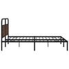 vidaXL Bedframe zonder matras metaal bruin eikenkleur 180x200 cm