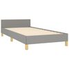 vidaXL Bedframe zonder matras 100x200 cm stof lichtgrijs