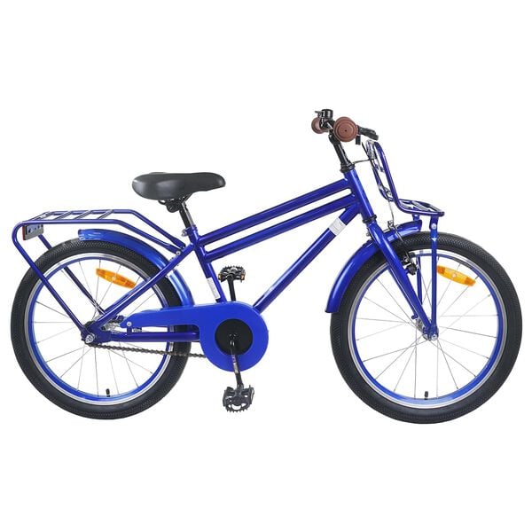 vidaXL Kinderfiets 18 Inch voor 5-7 jaar Donkerblauw