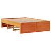 vidaXL Bedframe zonder matras met lades grenenhout wasbruin 150x200 cm