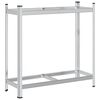 vidaXL Bandenrek 2-laags 110x40x109 cm staal zilverkleurig