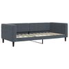 vidaXL Slaapbank 90x200 cm fluweel donkergrijs