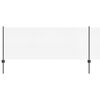 vidaXL Hek met Paal Grijs 0,8 x 50 m Staal en PVC