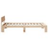 vidaXL Bedframe met hoofdeinde Naturel 90 x 190 cm Massief grenenhout