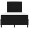 vidaXL Boxspring bed met matras met LED Zwart 120 x 200 cm Stof