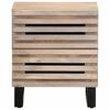 vidaXL Nachtkastjes 2 st 40x34x46 cm massief gebleekt mangohout