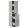 vidaXL Apothekerskast 30x41x144,5 cm bewerkt hout betongrijs