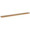 vidaXL Wandplank met plank 2 pcs Bruin 100 x 9 x 3 cm Bewerkt hout