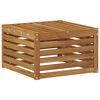 vidaXL Buiten Voetenbank Massief Acaciahout Naturel 59 x 59 x 37 cm