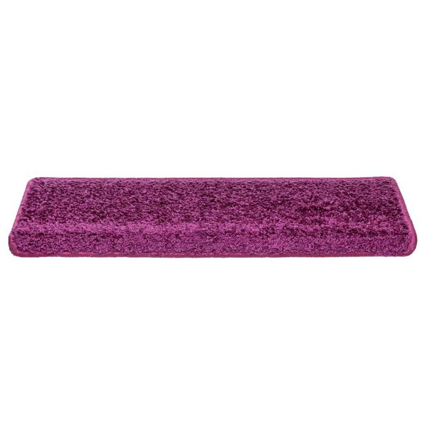 vidaXL Trapmatten 10 st 65x21x4 cm Violet Rechthoekige Rand