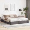 vidaXL Bedframe zonder matras 180x200 cm kunstleer grijs