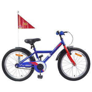vidaXL Kinderfiets 18 Inch voor 5-7 jaar Donkerblauw