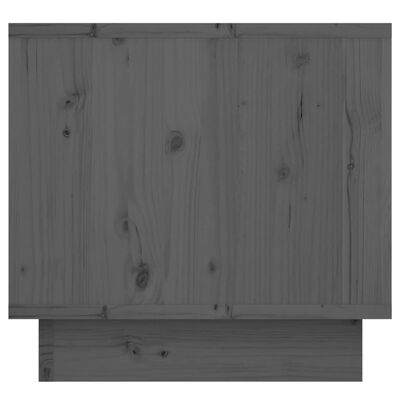 vidaXL Nachtkastje 35x34x32 cm massief grenenhout grijs