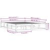 vidaXL Bedframe massief hout grijs 150x200 cm