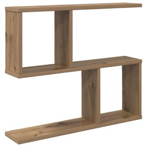 vidaXL Wandplank Artisanaal eiken 60 x 12 x 50,5 cm Bewerkt hout