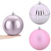 vidaXL Kerstballenset XXL 3 st Roze &Oslash; 25 cm Kunststof