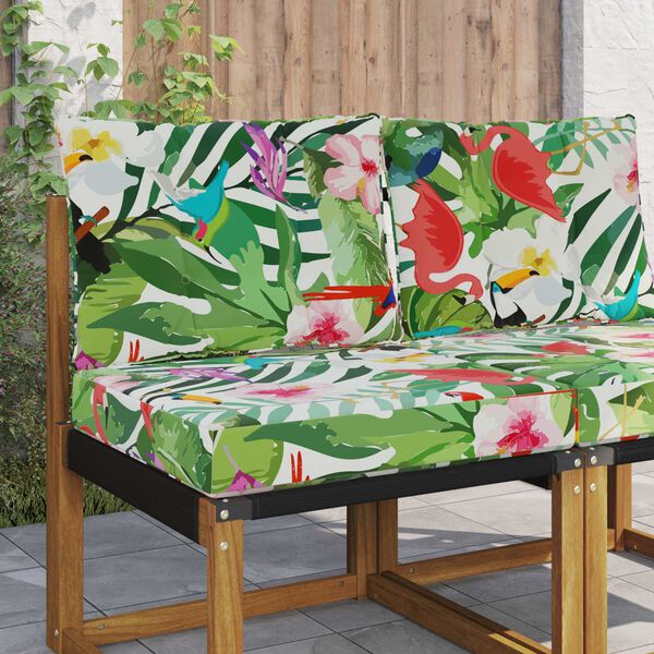 vidaXL Buiten bankkussen 2 pcs kleurrijk Polyester