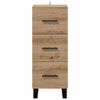 vidaXL Dressoir met lade Artisan Eiken 34,5 x 34 x 90 cm