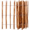 vidaXL Hek 90x500 cm hazelaarhout
