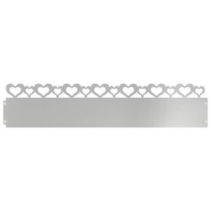 vidaXL Gazonranden 10 st 103 x 0,05 x 22 cm Gegalvaniseerd staal
