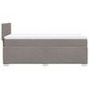 vidaXL Boxspring met matras stof taupe 100x200 cm