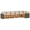 vidaXL Hoekbank Set 6 pcs Naturel Massief Acaciahout