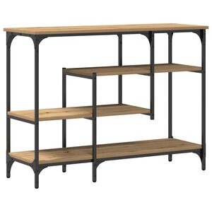 vidaXL Console Tafel artisanaal eikenkleurig 100 x 35 x 75 cm