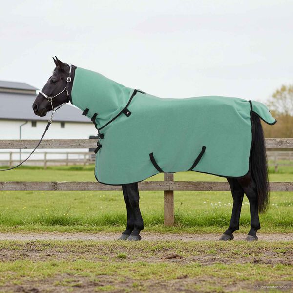 vidaXL Paardendeken Speciale Groen 75 cm Polyester