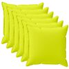 vidaXL Kussensloop 6 st HOUTEN Helder groen 30 x 30 cm Polyester