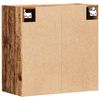 vidaXL Wandkast 60x31x60 cm bewerkt hout oud houtkleurig