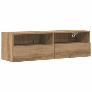 vidaXL TV Wandkast 100 x 30 x 30 cm artisanaal eikenkleurig