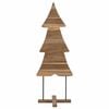 vidaXL Kerstboom met standaard Bruin 90 cm Massief teakhout