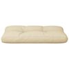 vidaXL Palletkussen 70x40x12 cm stof beige