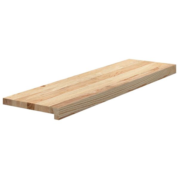 vidaXL Traptreden 2 st 90x30x2 cm onbehandeld massief eikenhout