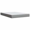 vidaXL Boxspring met matras stof lichtgrijs 160x200 cm