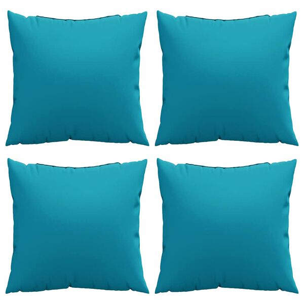 vidaXL Bankkussens 4 stuks Blauw 40x40 cm Stof