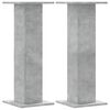 vidaXL Speakerstandaards 2 st 30x30x80 cm bewerkt hout betongrijs